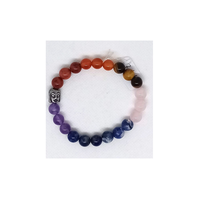 Bracelet 7 chakras bouddha