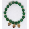 Bracelet aventurine feuilles
