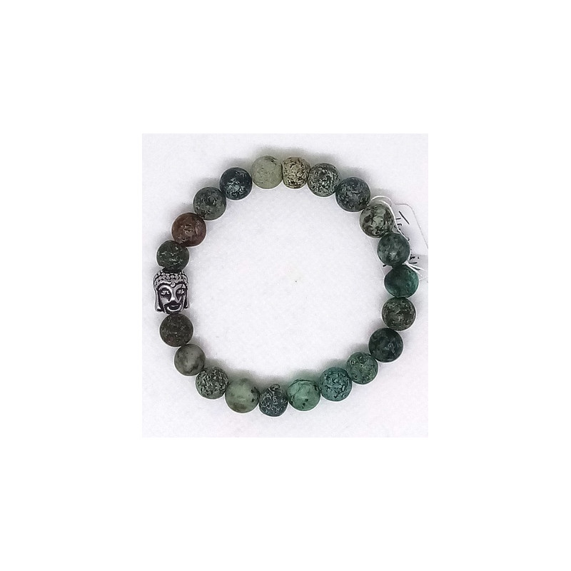 Bracelet turquoise d'Afrique bouddha