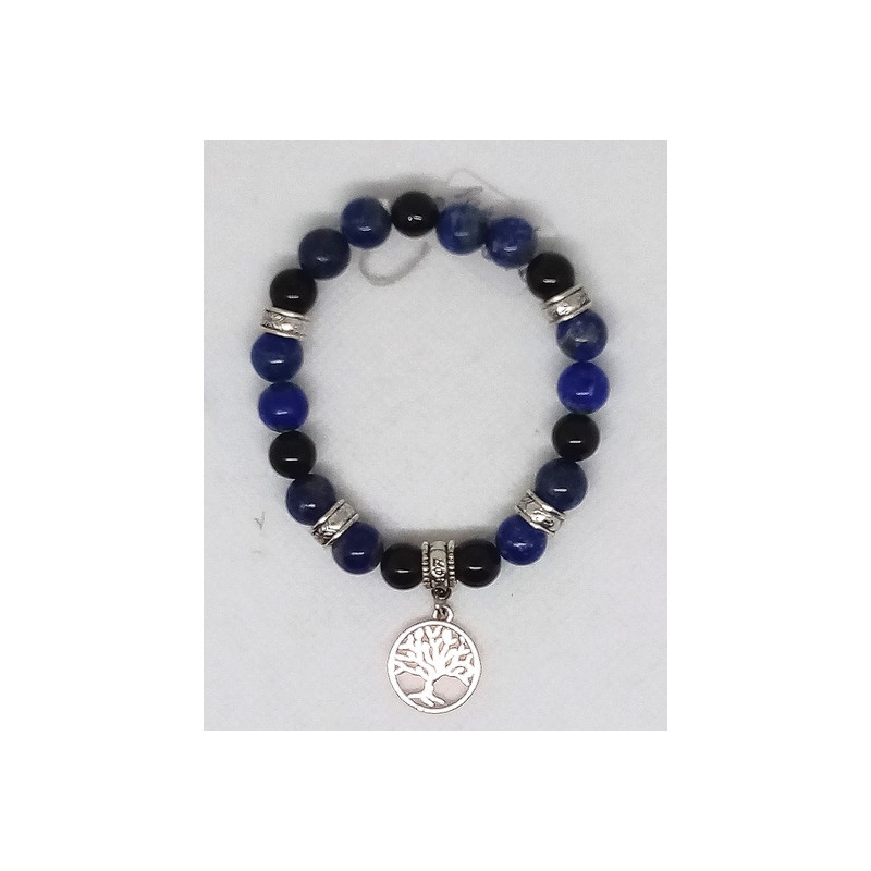 Bracelet lapis lazuli onyx
