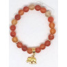 Bracelet cornaline éléphant