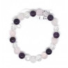 Bracelet améthyste quartz rose cristal de roche