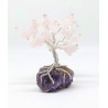 Arbre de vie améthyste quartz rose