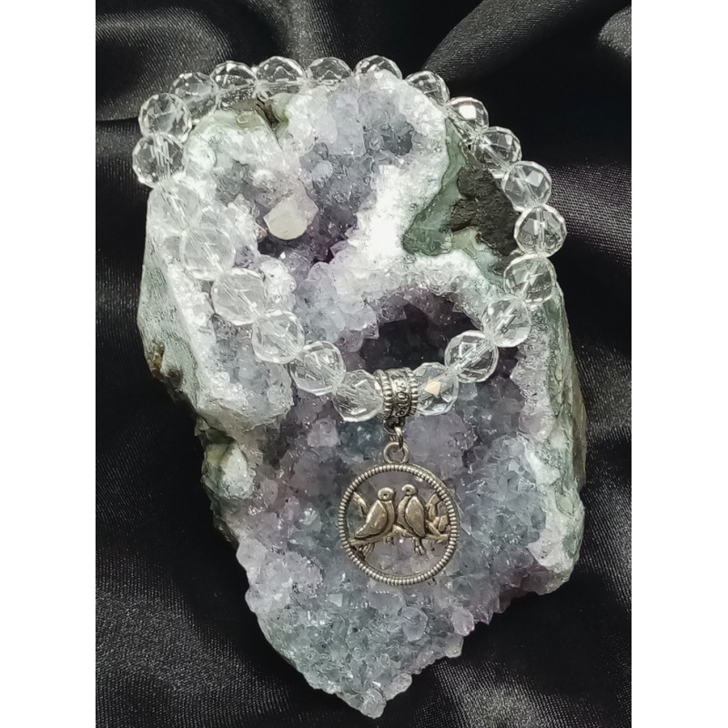 Bracelet cristal de roche colombes