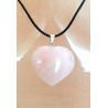 Pendentif quartz rose cœur