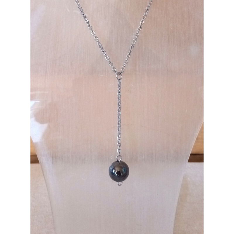 Sautoir Hématite