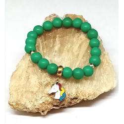 Bracelet enfant jade mashan licorne
