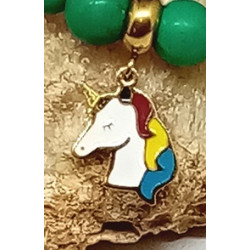 Bracelet enfant jade mashan licorne