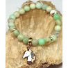 Bracelet enfant chrysoprase licorne