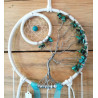 Suspension arbre de vie turquoise