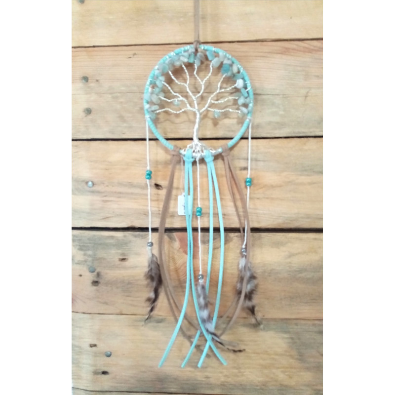 Suspension arbre de vie amazonite