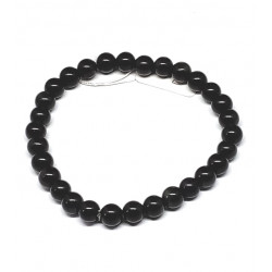 Bracelet obsidienne 6 mm