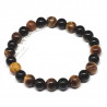 Bracelet œil du tigre onyx 8 mm