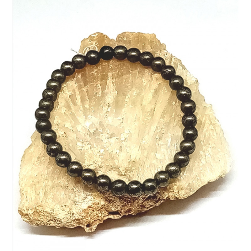 Bracelet pyrite 6 mm