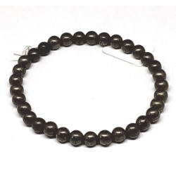 Bracelet pyrite 6 mm