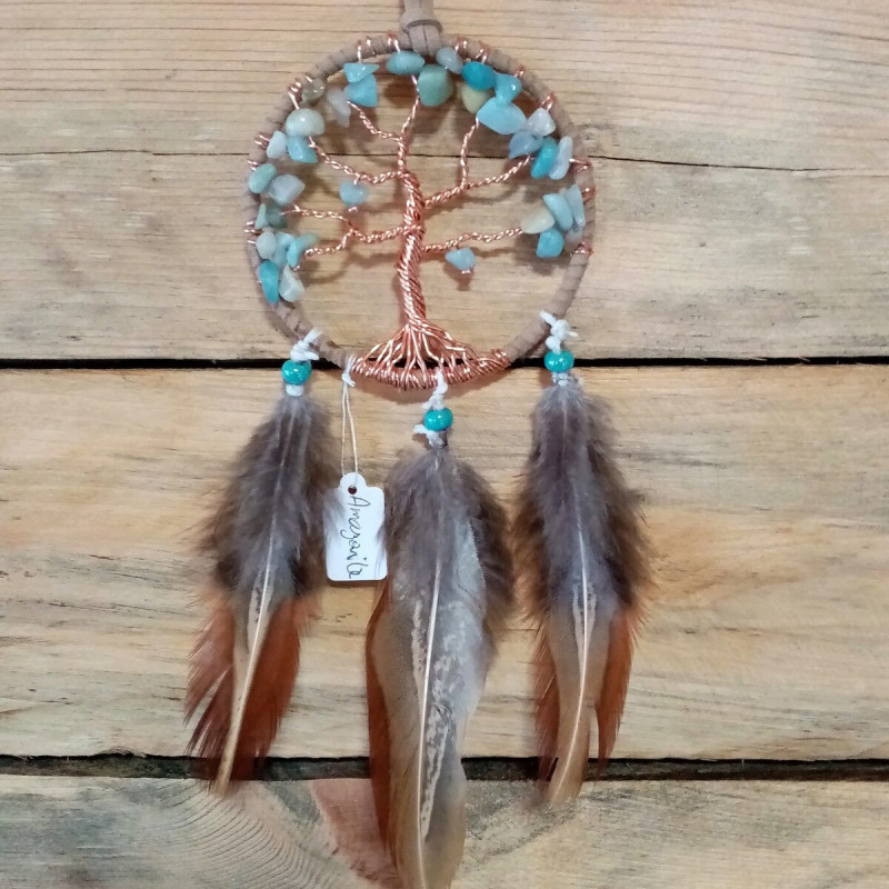 Porte bonheur de voiture, amazonite