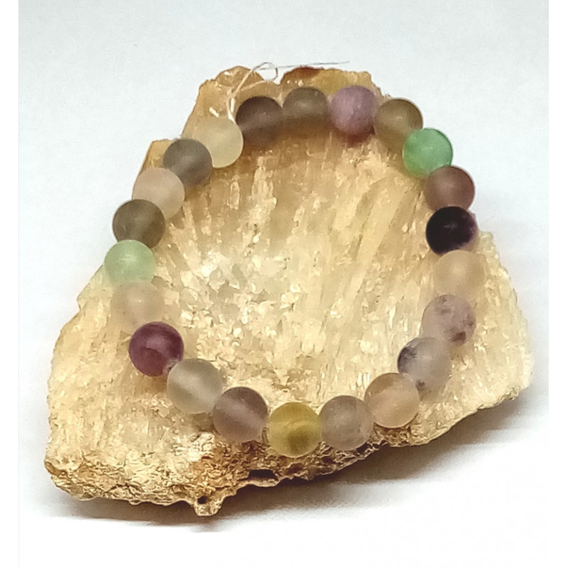 Bracelet fluorite 8 mm
