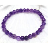 Bracelet améthyste 6 mm