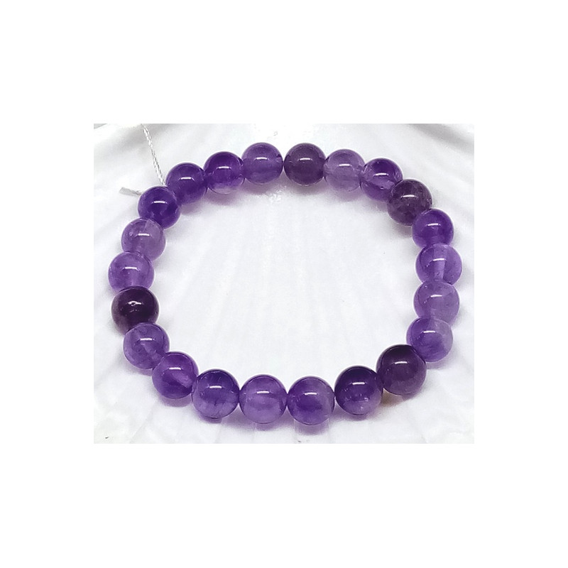 Bracelet améthyste 8 mm