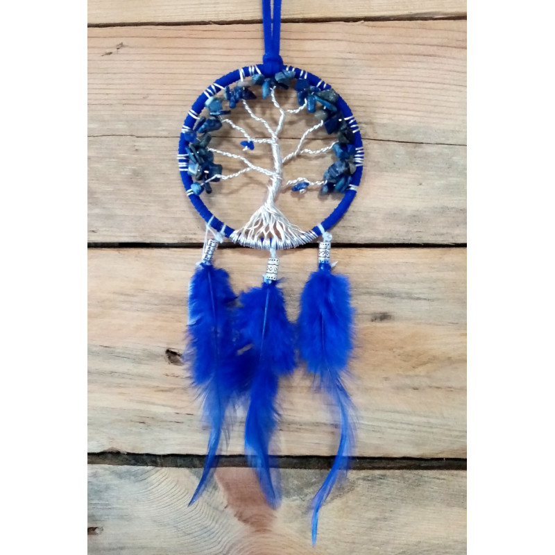 Porte bonheur de voiture lapis lazuli
