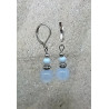 Boucles d'oreilles agate calcédoine