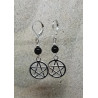 Boucles d'oreilles œil céleste pentacle