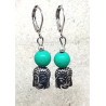 Boucles d'oreilles jade mashan bouddha