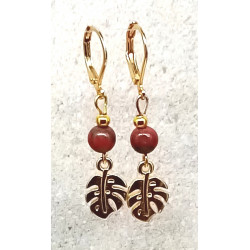 Boucles d'oreilles jaspe...