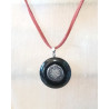 Pendentif pi onyx fleur de vie