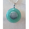 Pendentif pi aventurine fleur de vie