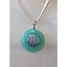 Pendentif pi aventurine fleur de vie
