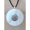 Pendentif pi cristal de roche fleur de vie