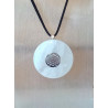 Pendentif pi cristal de roche fleur de vie