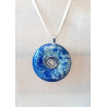 Pendentif pi lapis lazuli spirale