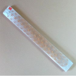 Porte encens sélénite fleur de vie