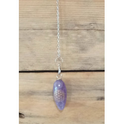 Pendule améthyste fleur de vie