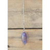 Pendule améthyste fleur de vie