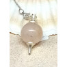 Pendule quartz rose 7 chakras