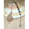 Pendule quartz rose 7 chakras