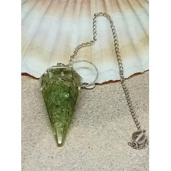 Pendule orgonite péridot