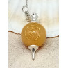 Pendule calcite jaune plexus solaire