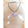 Pendentif améthyste cœur