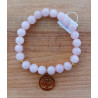 Bracelet Quartz rose arbre de vie doré