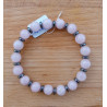 Bracelet quartz rose hématite