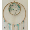 Suspension arbre de vie turquoise