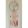 Suspension arbre de vie galet quartz rose