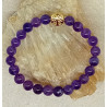 Bracelet améthyste arbre de vie doré