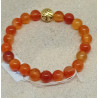 Bracelet cornaline arbre de vie doré