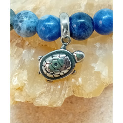 Bracelet sodalite tortue acier inoxydable
