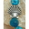 Bracelet apatite coquille st jacques